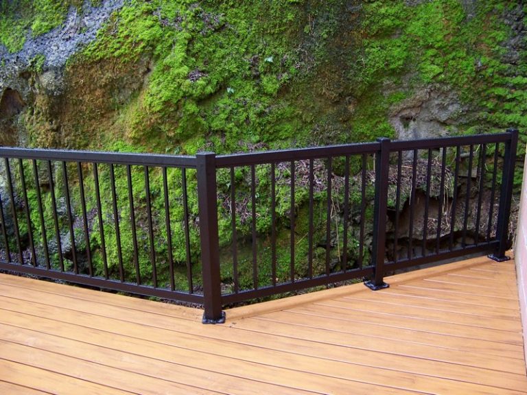TR375 Black Picket Railing Precision Rail Portland, OR