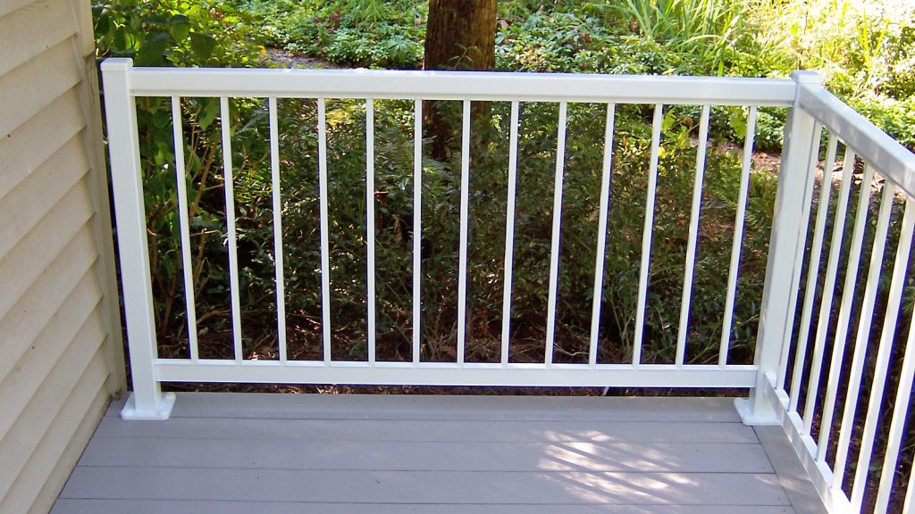 TR375 White Picket Railing Precision Rail Portland, OR